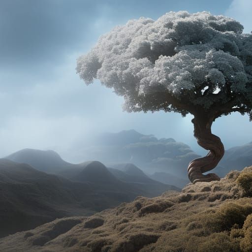 Epic Tree of Life Digital Matte Painting