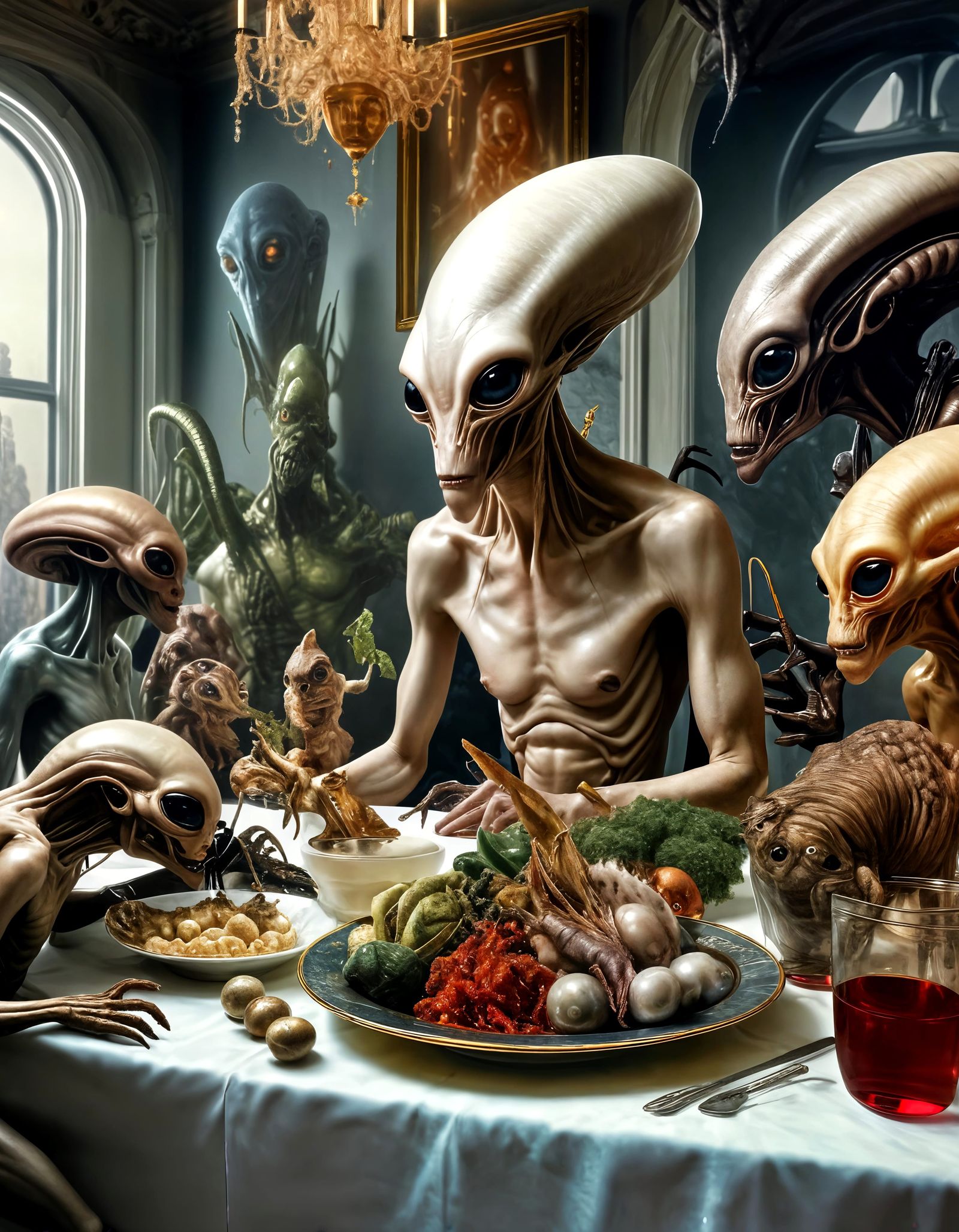 Exotic Pets and Elegant Parties: Hyperrealistic Alien Home