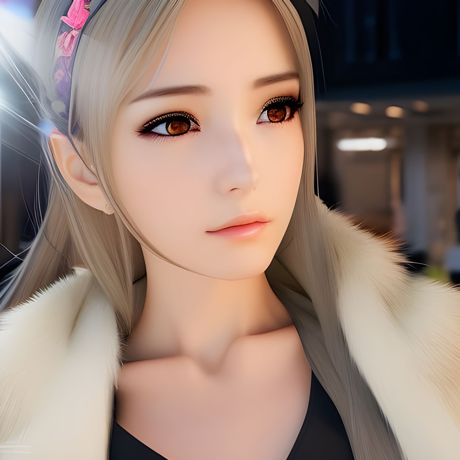 Anime Style Pretty Girl Portrait in 8K