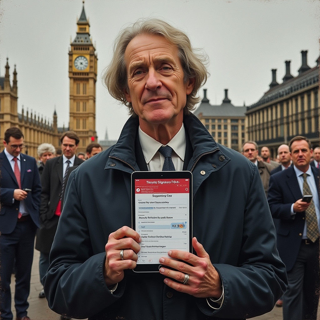 Parliamentarian Advocates Petition in Realistic Street Art S...