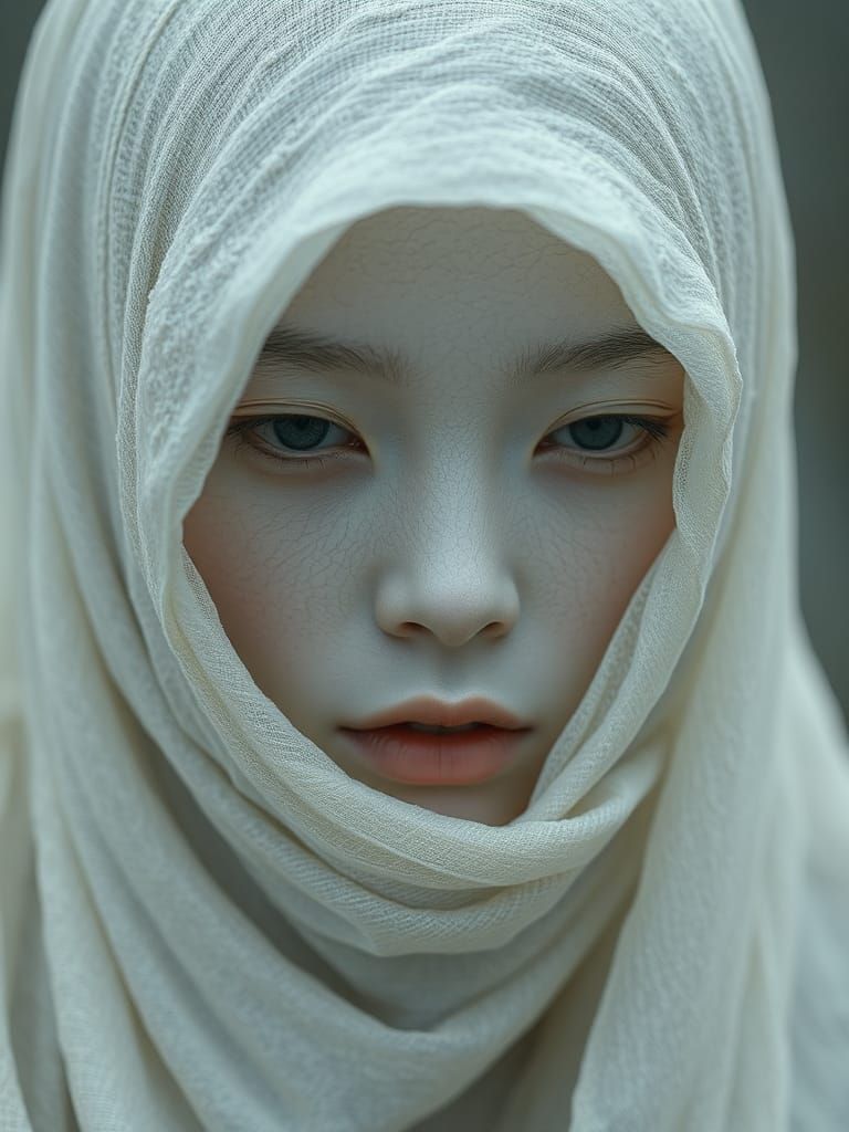 Ethereal Figures with Crushed Velvet Skin