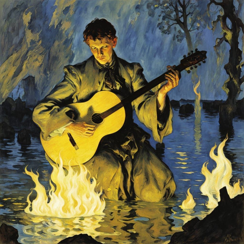 The Water Man's Descent into Madness in a Fiery, Melancholic...