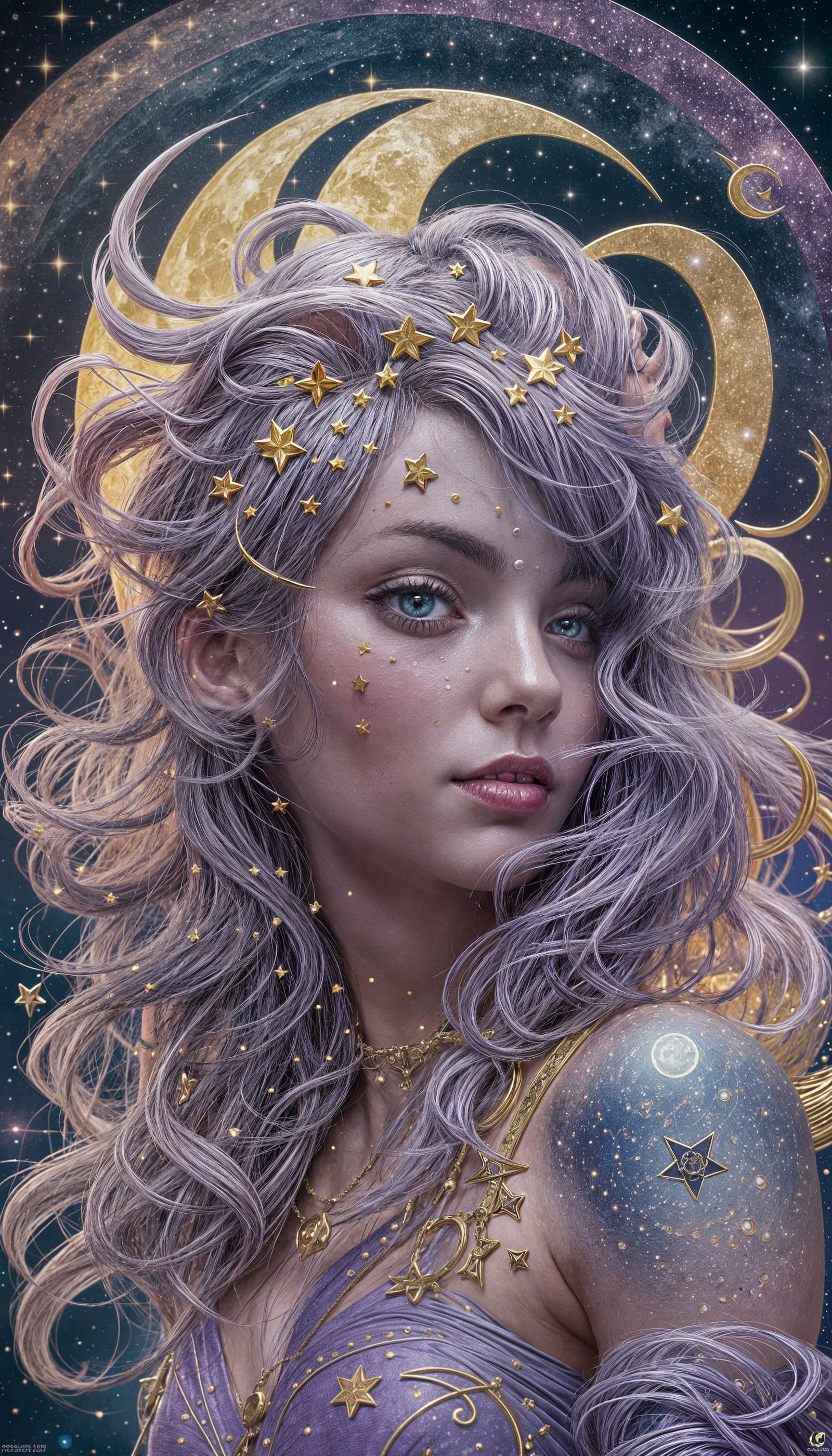 Cancer Zodiac Sign: Hyperrealistic Universe Art
