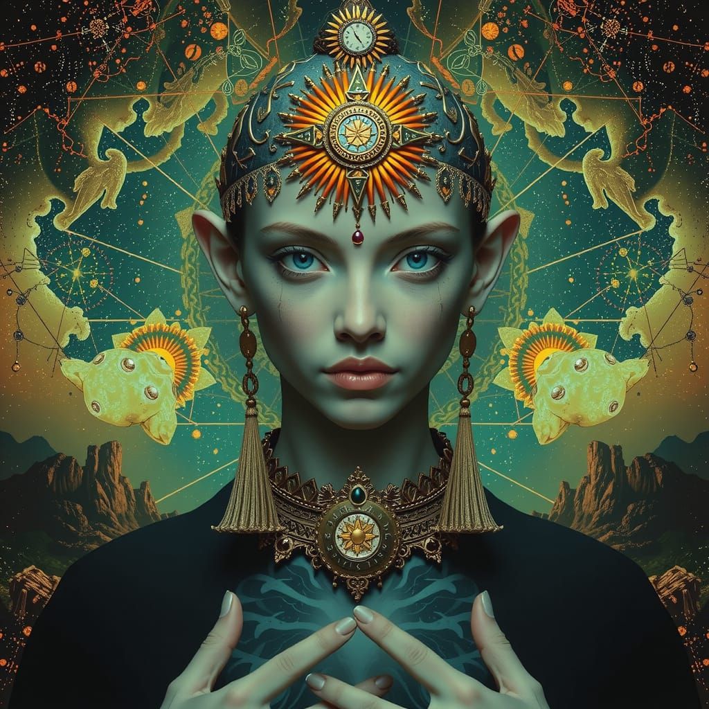 Abstract Collage of Scientific Disciplines