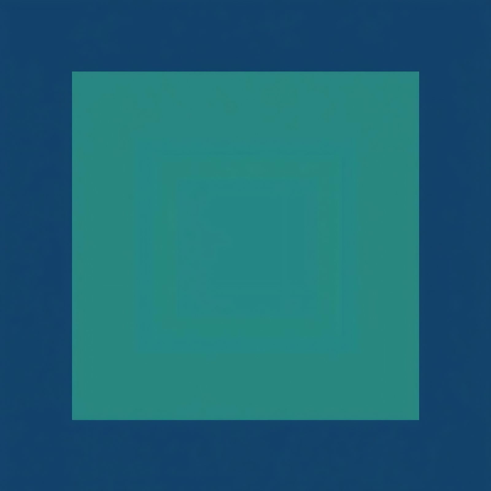 Abstract Blue-Green Shapes on Indigo Background