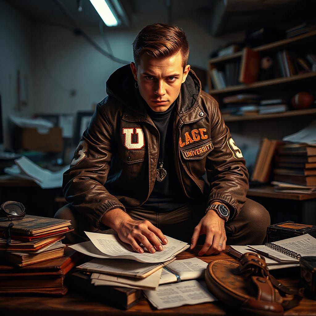 Focused Student Unleashes Inner Strength