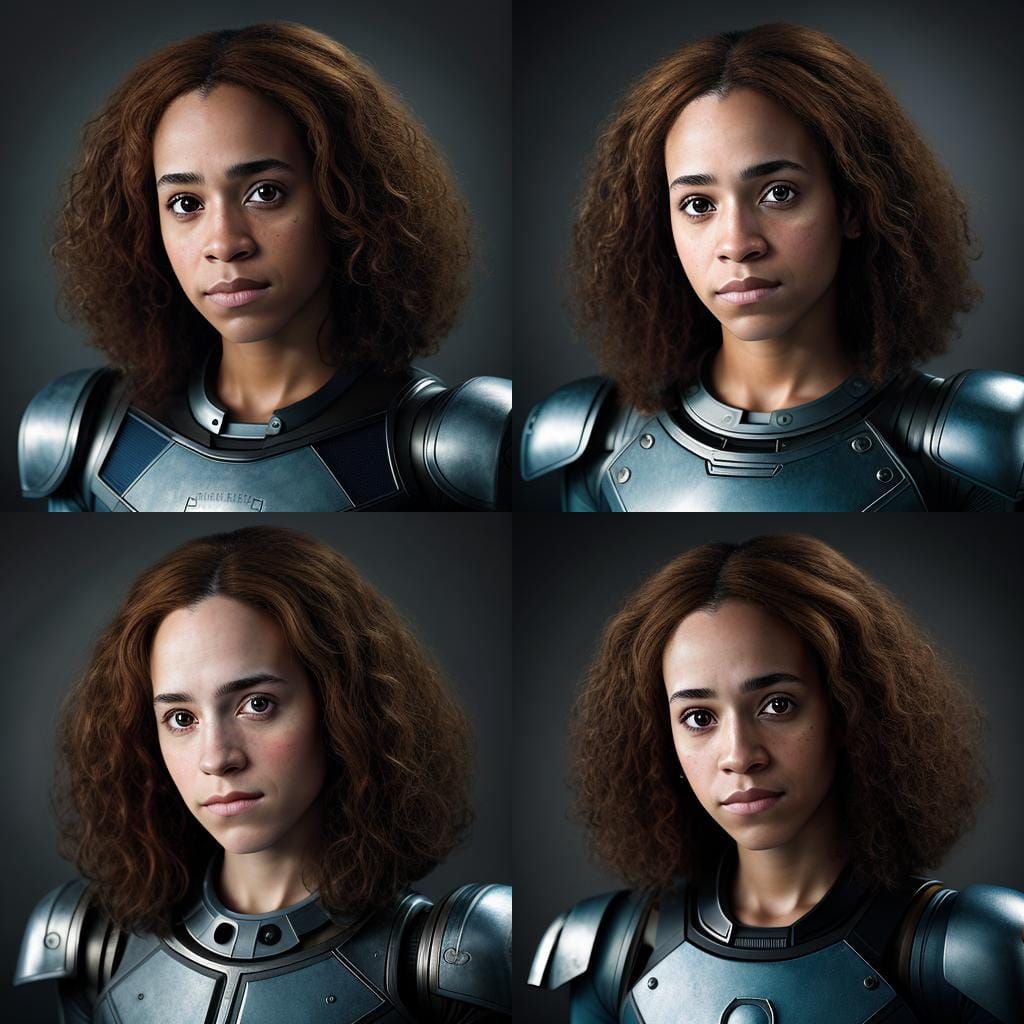 Hermione Granger as Robot Girl Portrait