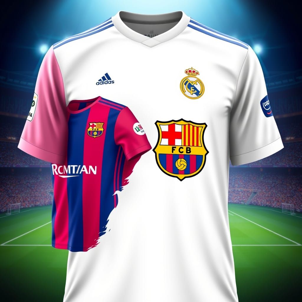 Hybrid Football Jerseys Unite Real Madrid and Barcelona