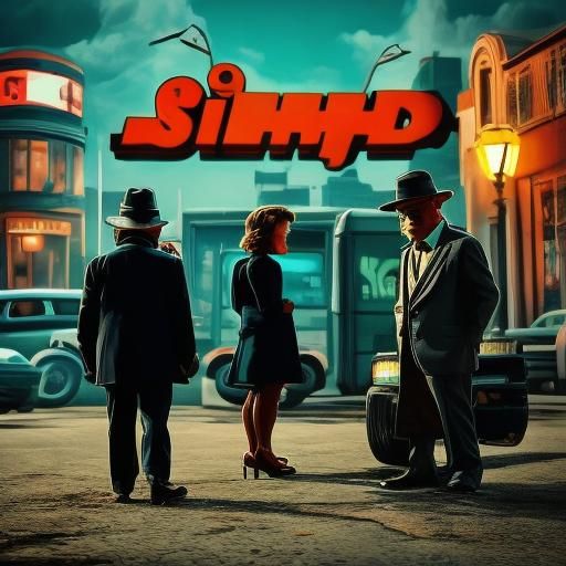 Biopunk Fruit as Film Noir Detective in 70s Sitcom