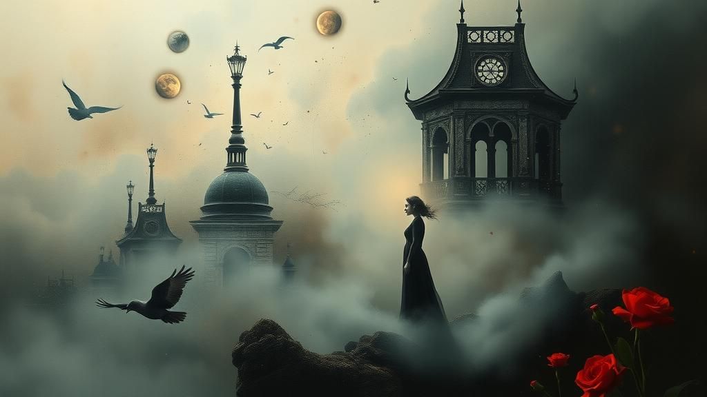 Ethereal Dreamscape: Melodic Reverie in Surreal Style