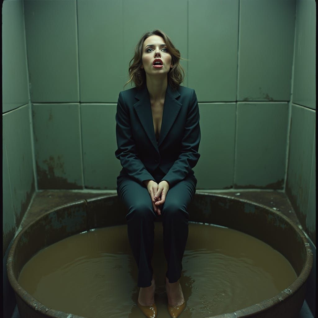 CEO in a Dunk Tank, Cinematic Film Still