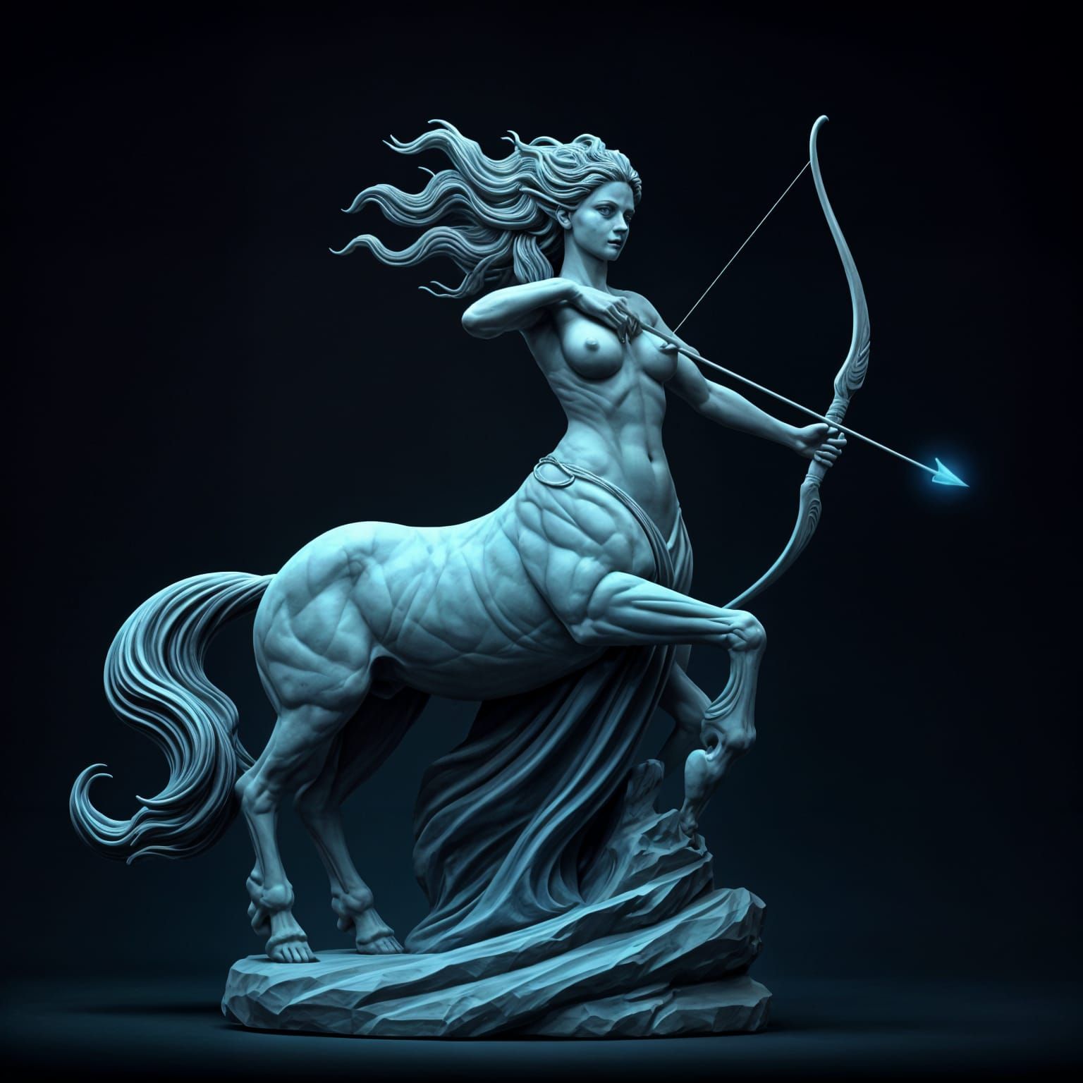 Elegant Centaur Statue in Motion