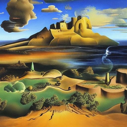 Bitcoin Tattoo: Surrealist Art by Salvador Dali