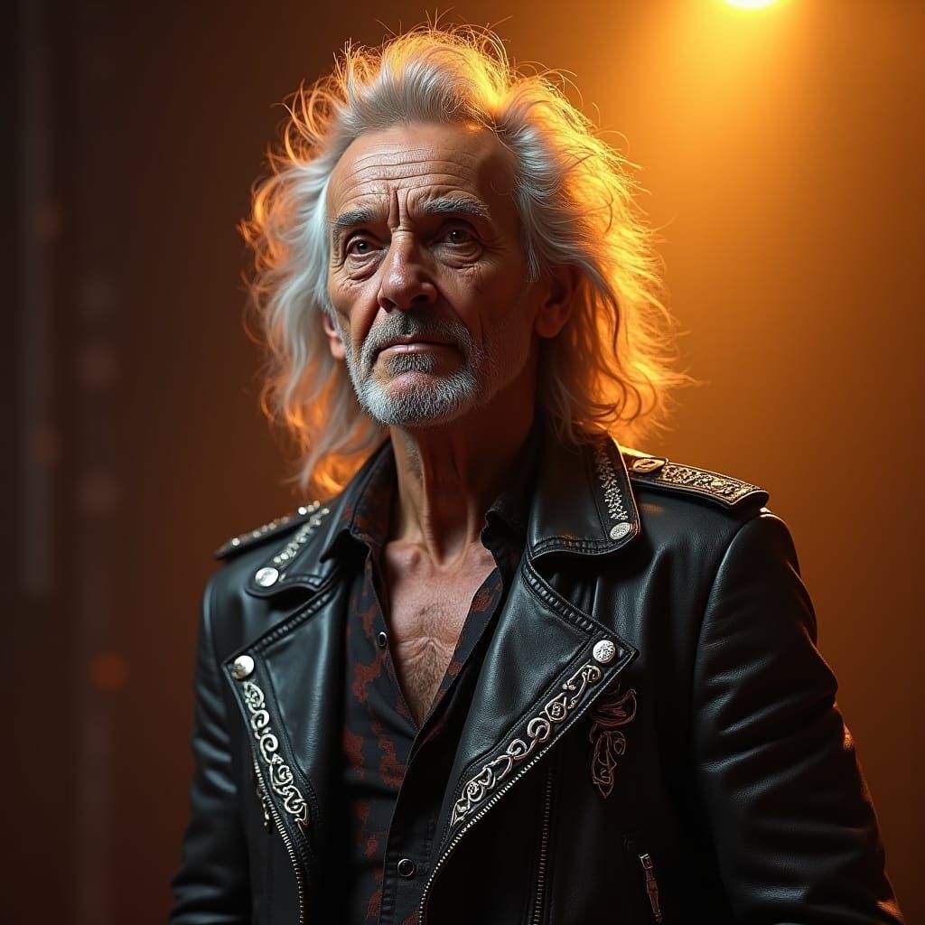 Bon Scott in 2024: A Mystical Stage Portrait