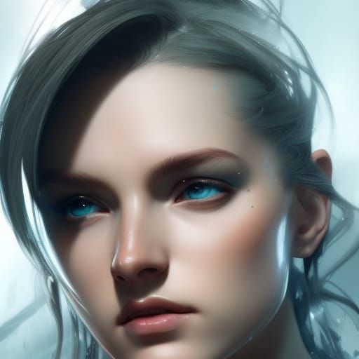 Dark Princess Portrait in Hyperdetailed Digital Art Style