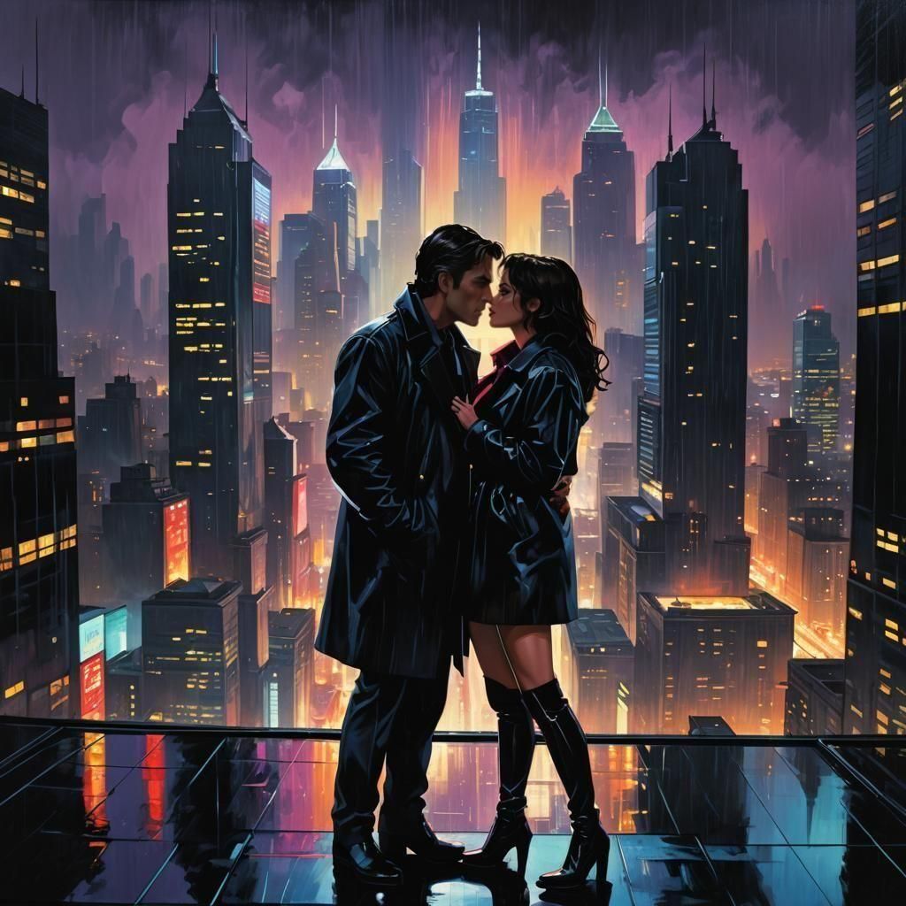 Batman Beyond: Terry McGinnis and Melanie Walker