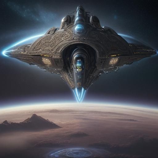 Man Travels at Light Speed: Epic Digital Painting