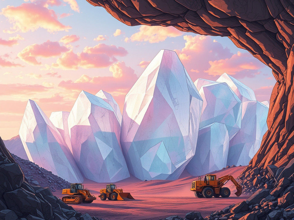 Crystal Monoliths Rise in a Fantastical Landscape