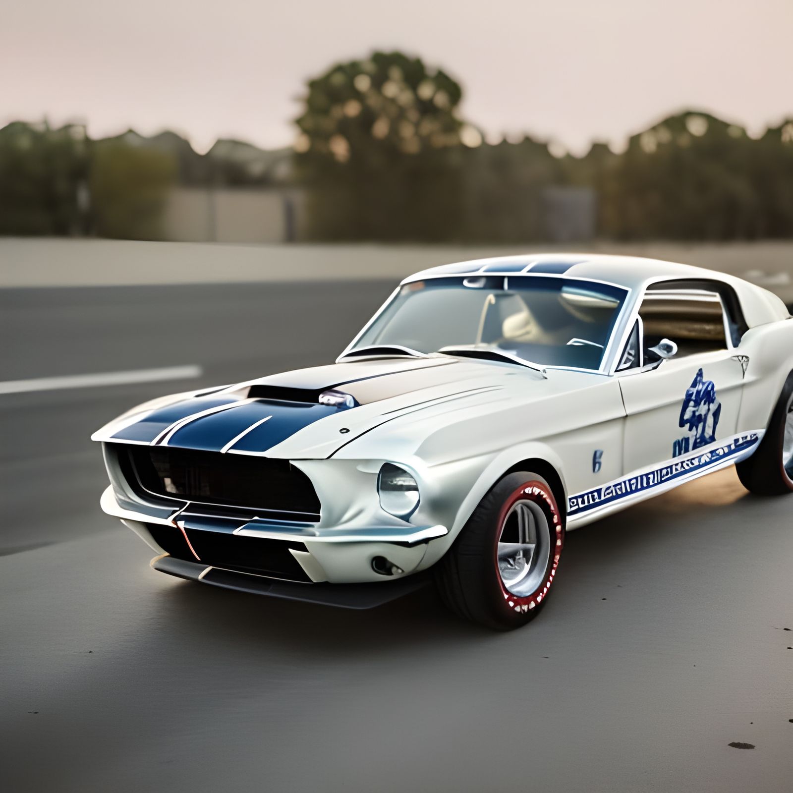 Detailed 1968 Ford Mustang Shelby 500 Photo