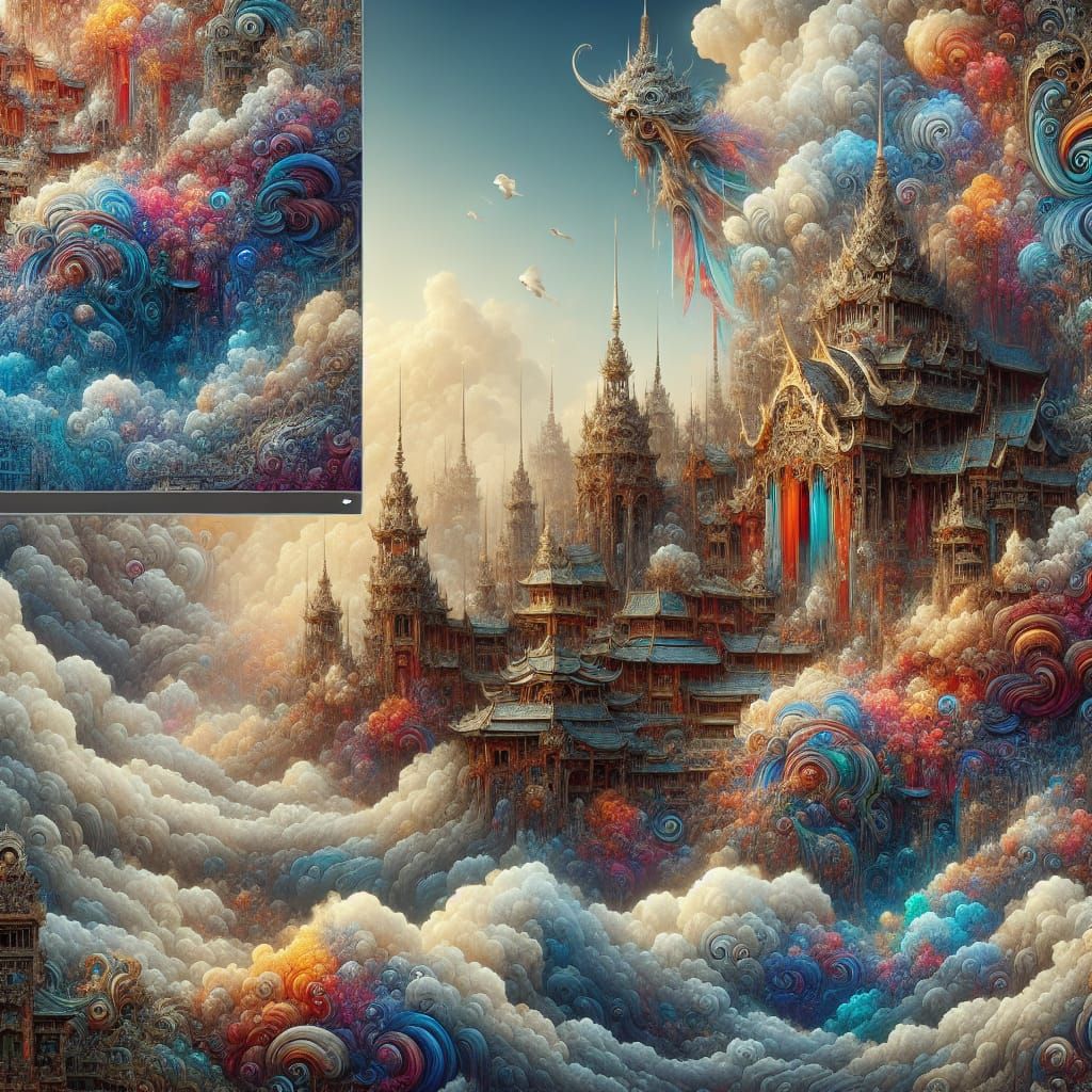 Cultural Diversity in a Matte Painting