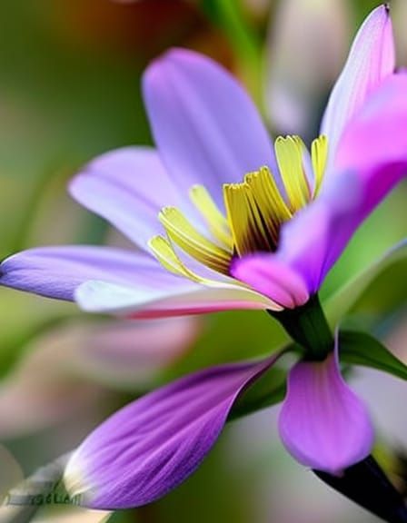 Hyperrealistic Carnation with Dew Drops
