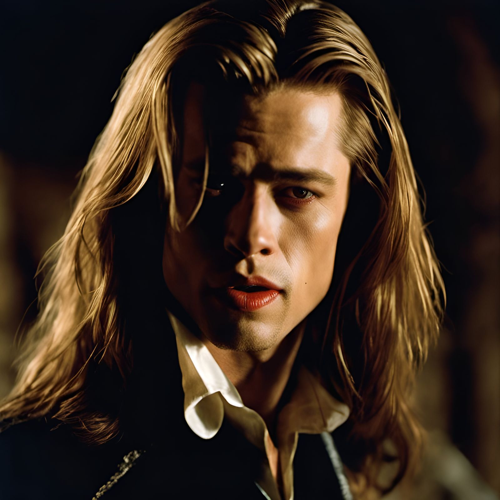 Brad Pitt as Vampire Louis: 1990s Horror Film