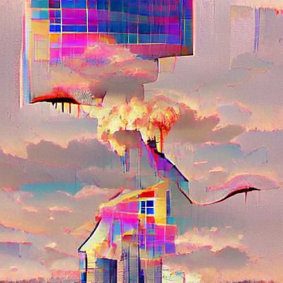 Whimsical Destruction: Child in Post-Apocalyptic Fire