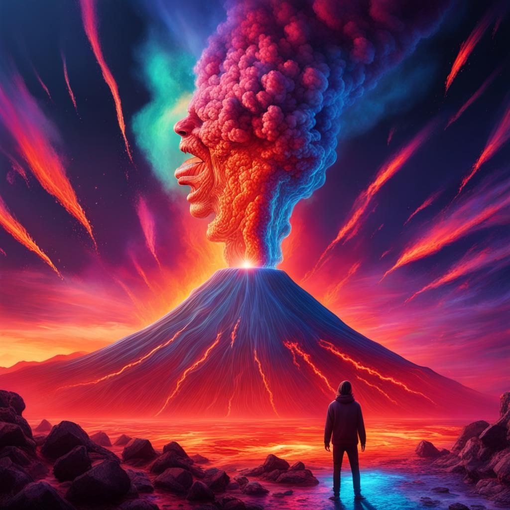 Dark Energy Erupts from Alien Volcano: Splash Art