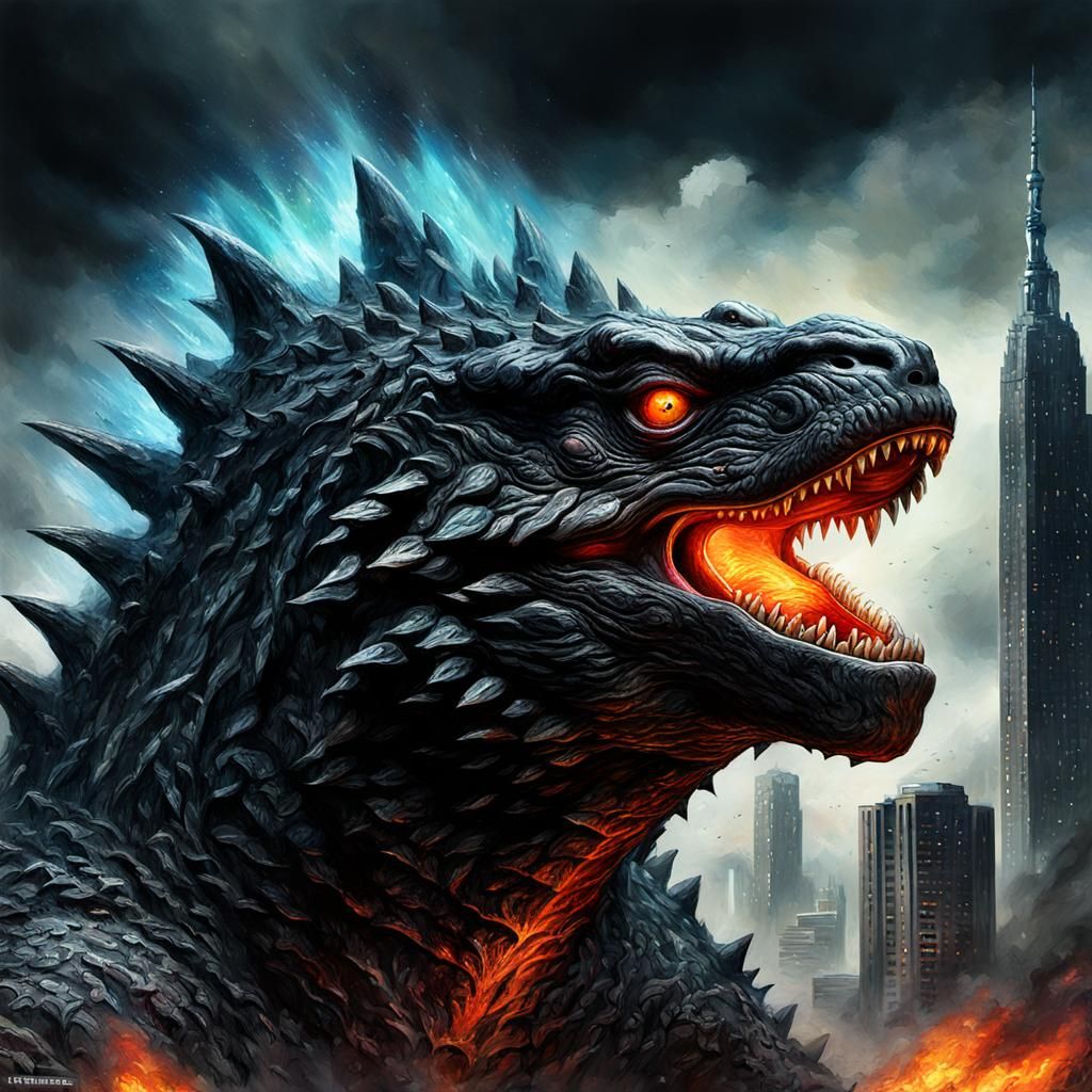 Godzilla Blackhole: Grotesque Gothic Impressionist Masterpie...