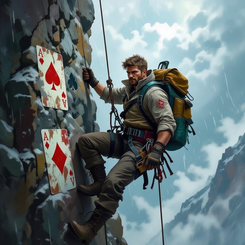 Jack of Spades Mountain Explorer Rappels Cliff Face