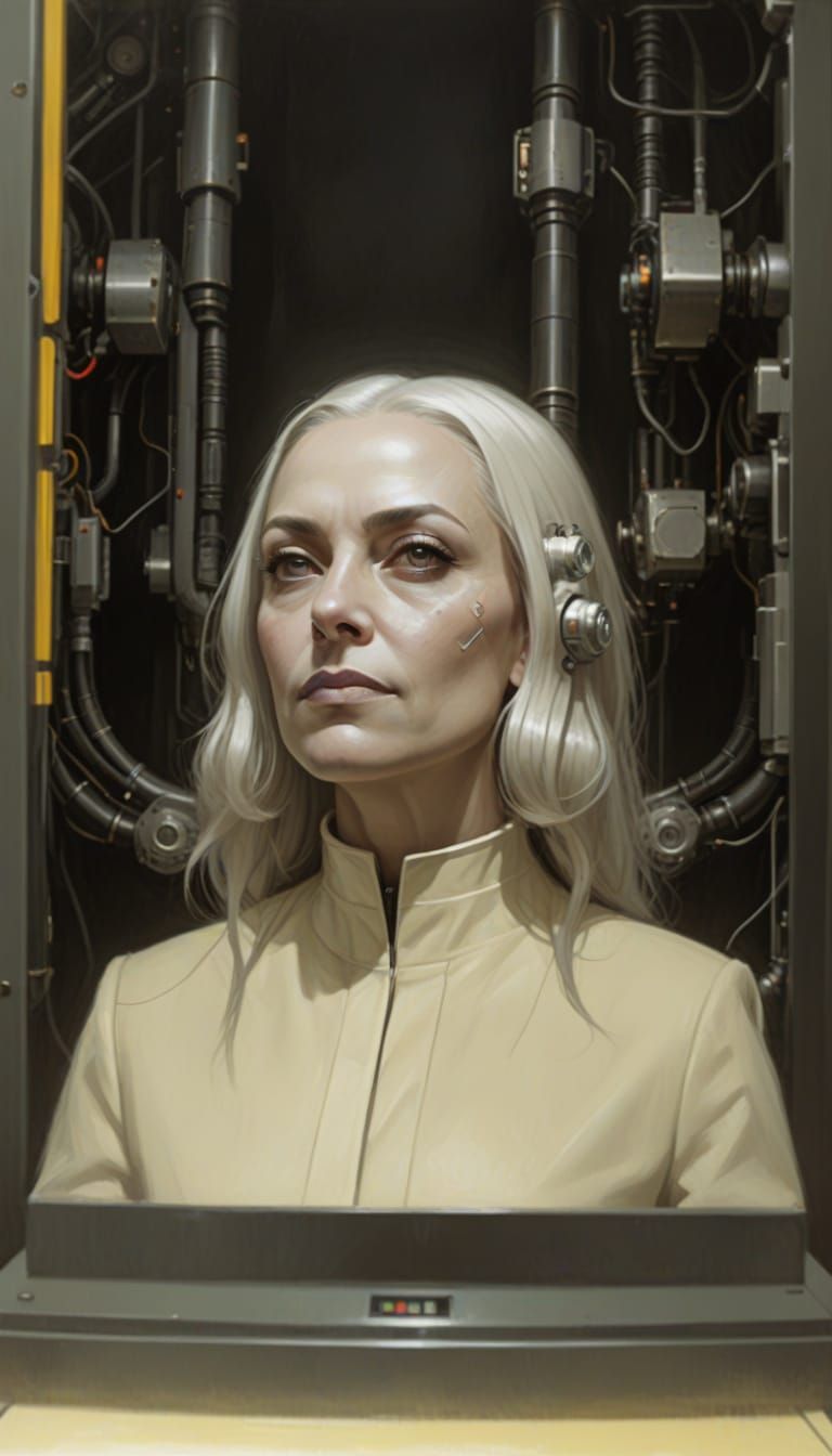 Portrait of a Futuristic Technocrat