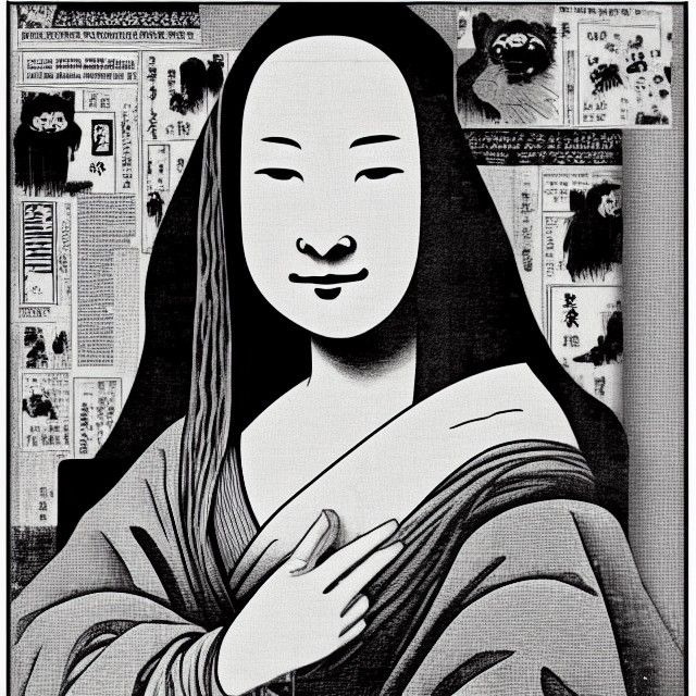 Terrifying Zashiki Onna Mona Lisa Newspaper Article