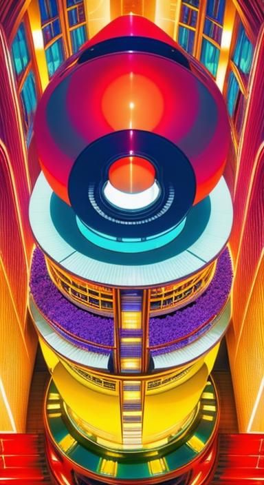 Colorful Art Deco Design in 4K Resolution