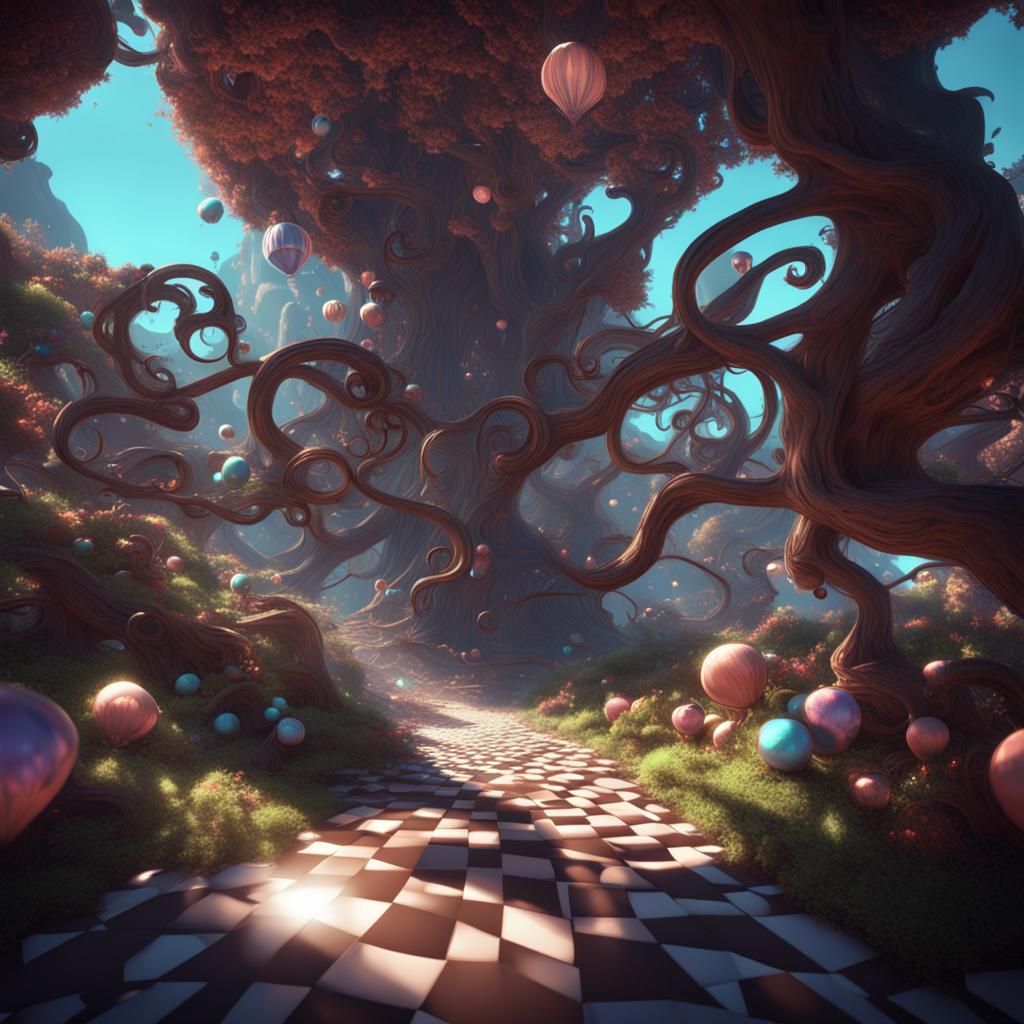 Quantum Wonderland: 3D Artstation Render