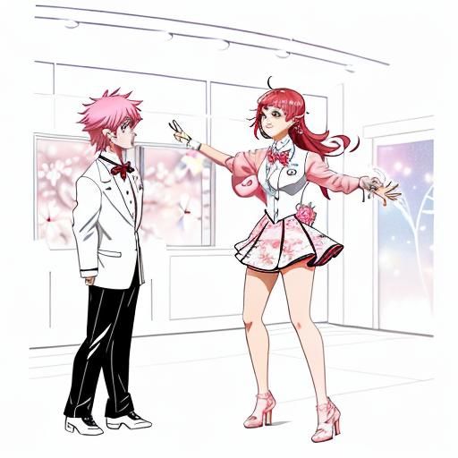 pt: "Draw a scene from a high school prom where a shy boy is...