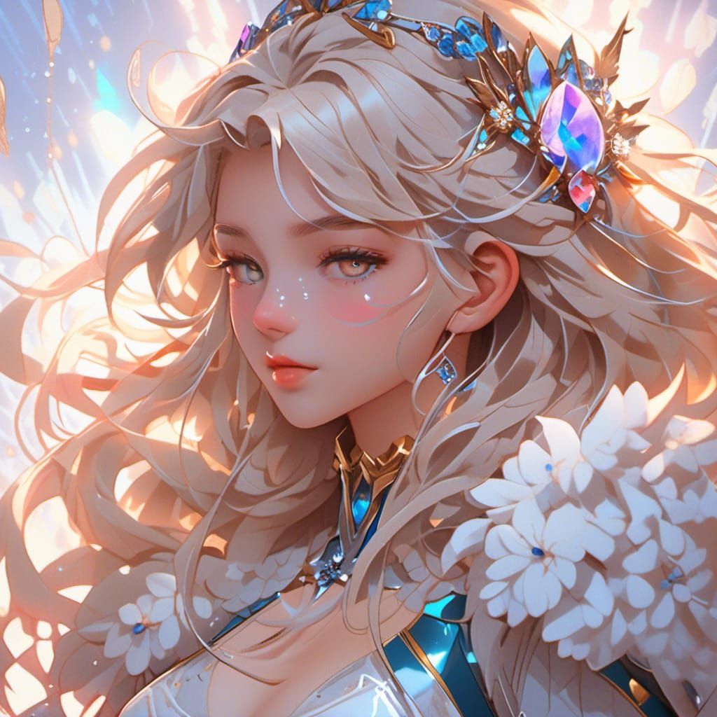 Detailed Portrait of an Angel in Unreal Engine