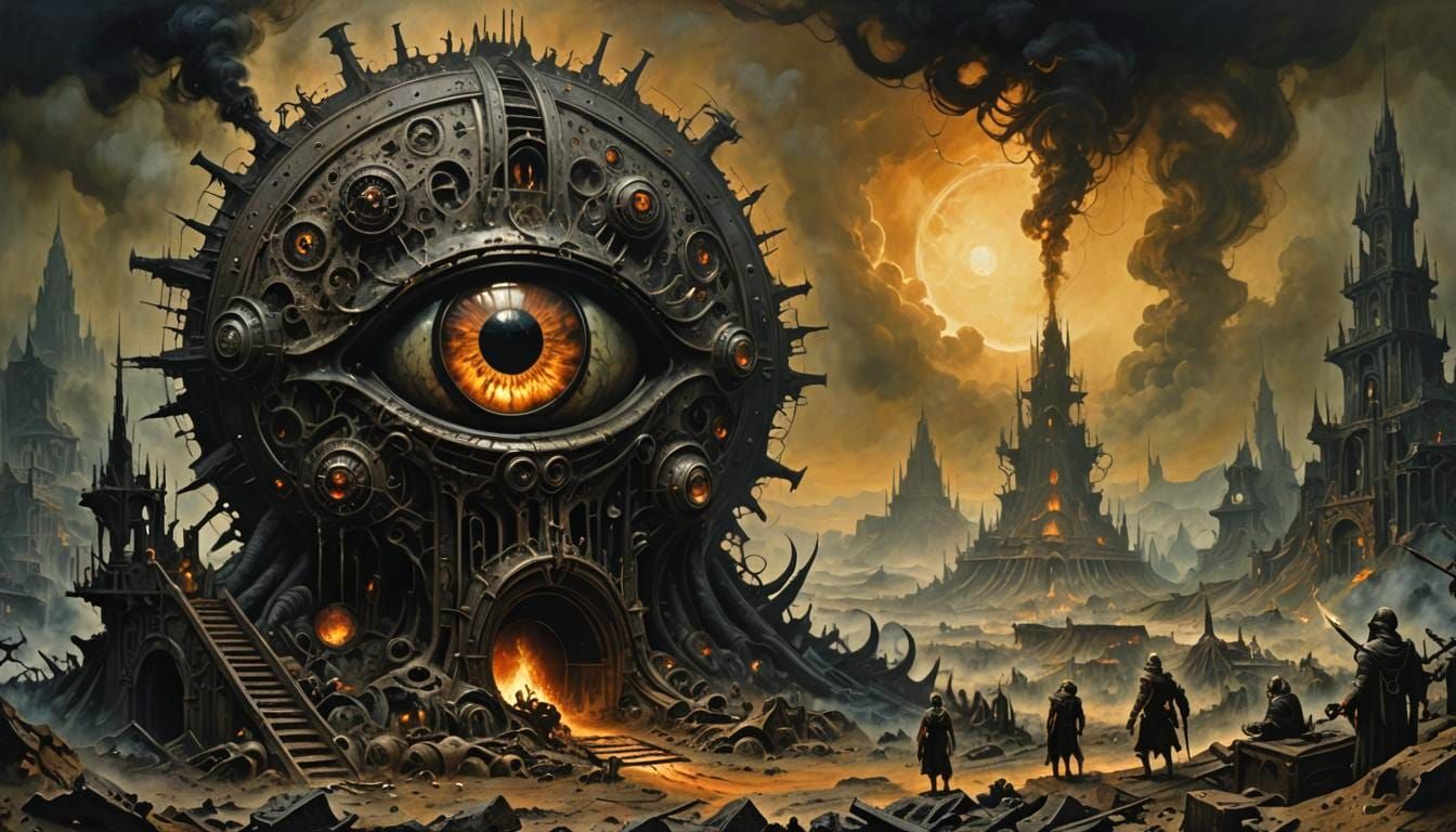 Grimdark Dystopian Eye of the Beholder