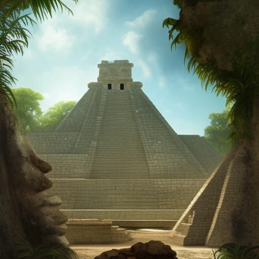 Mayan Archeological Site Concept Art