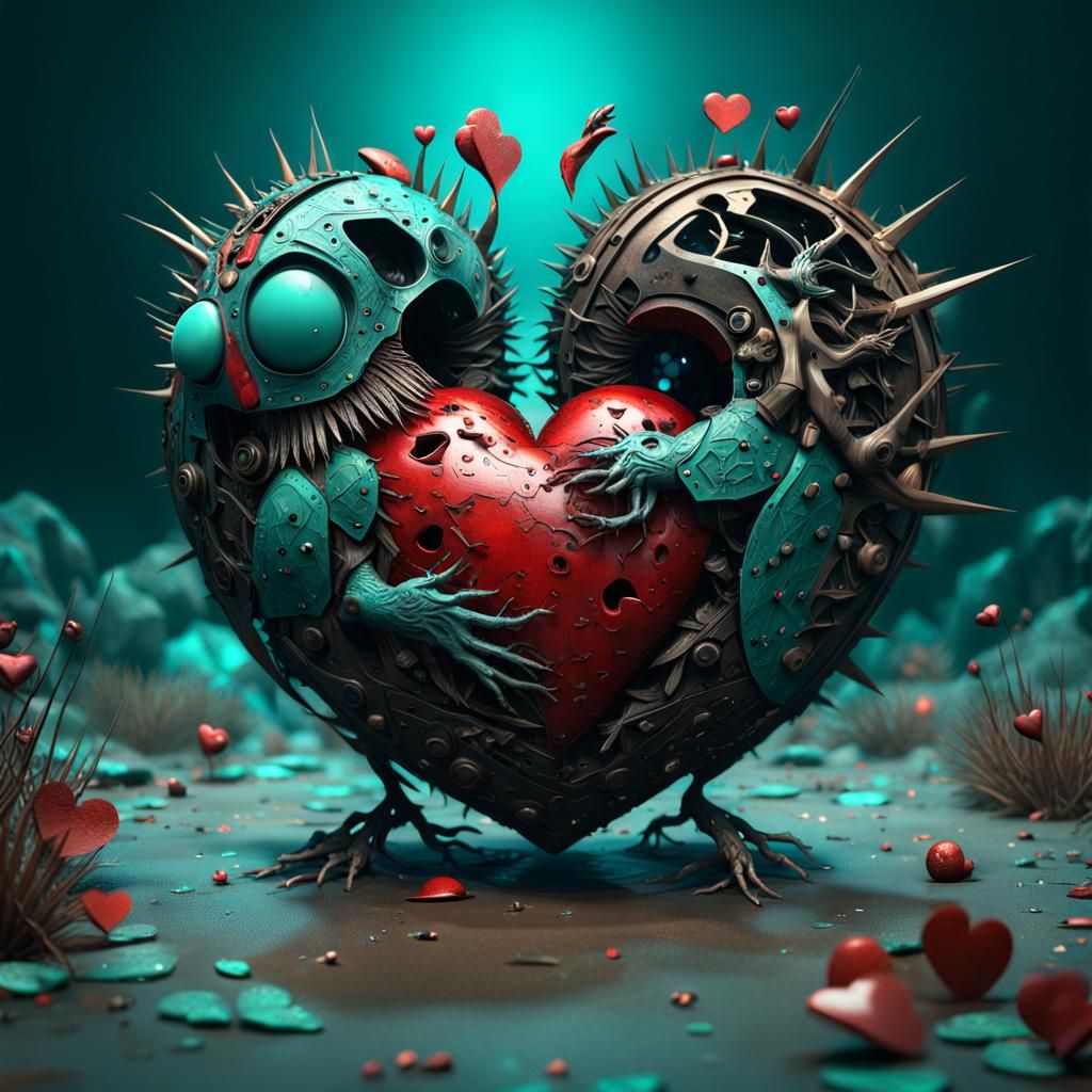 Surreal Broken Heart Render by WETA FX