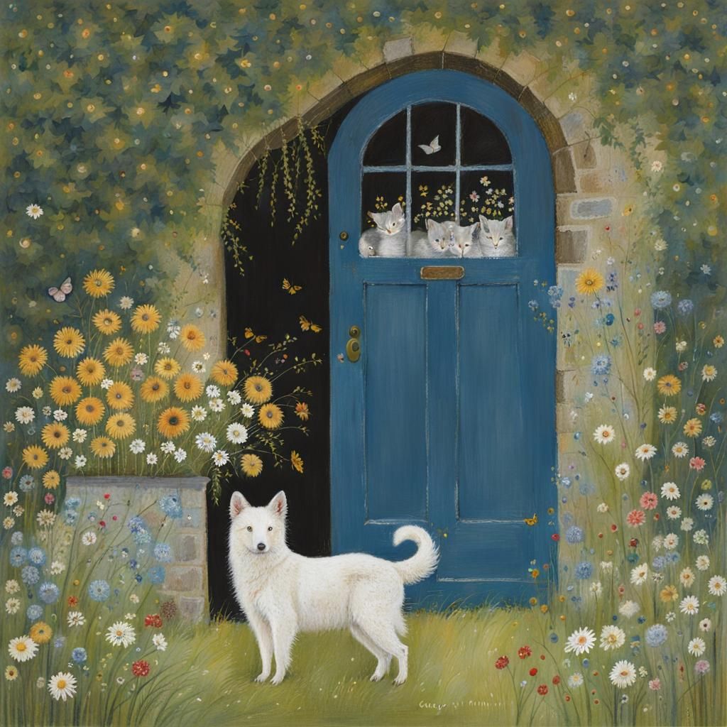 Portrait of a Woman by a Easel in a Studio