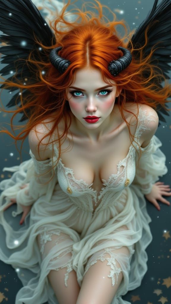 Fallen Angel: A Pre-Raphaelite Vision in Air