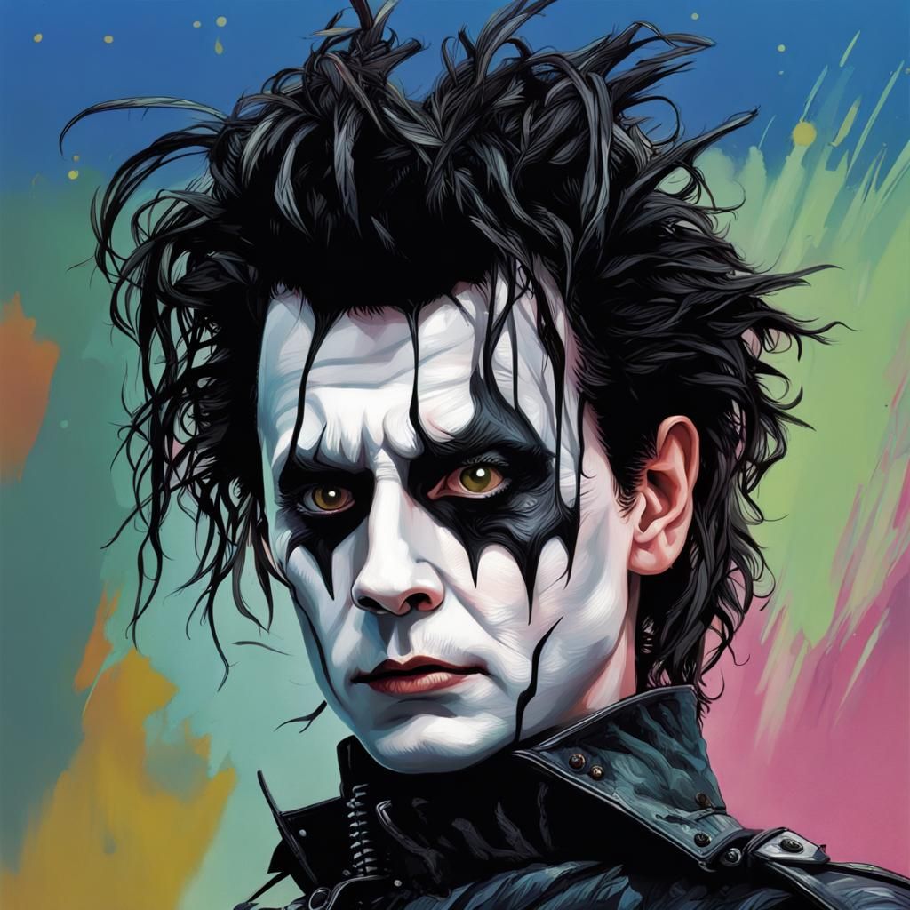 Hyperrealistic Edward Scissorhands Concept Art