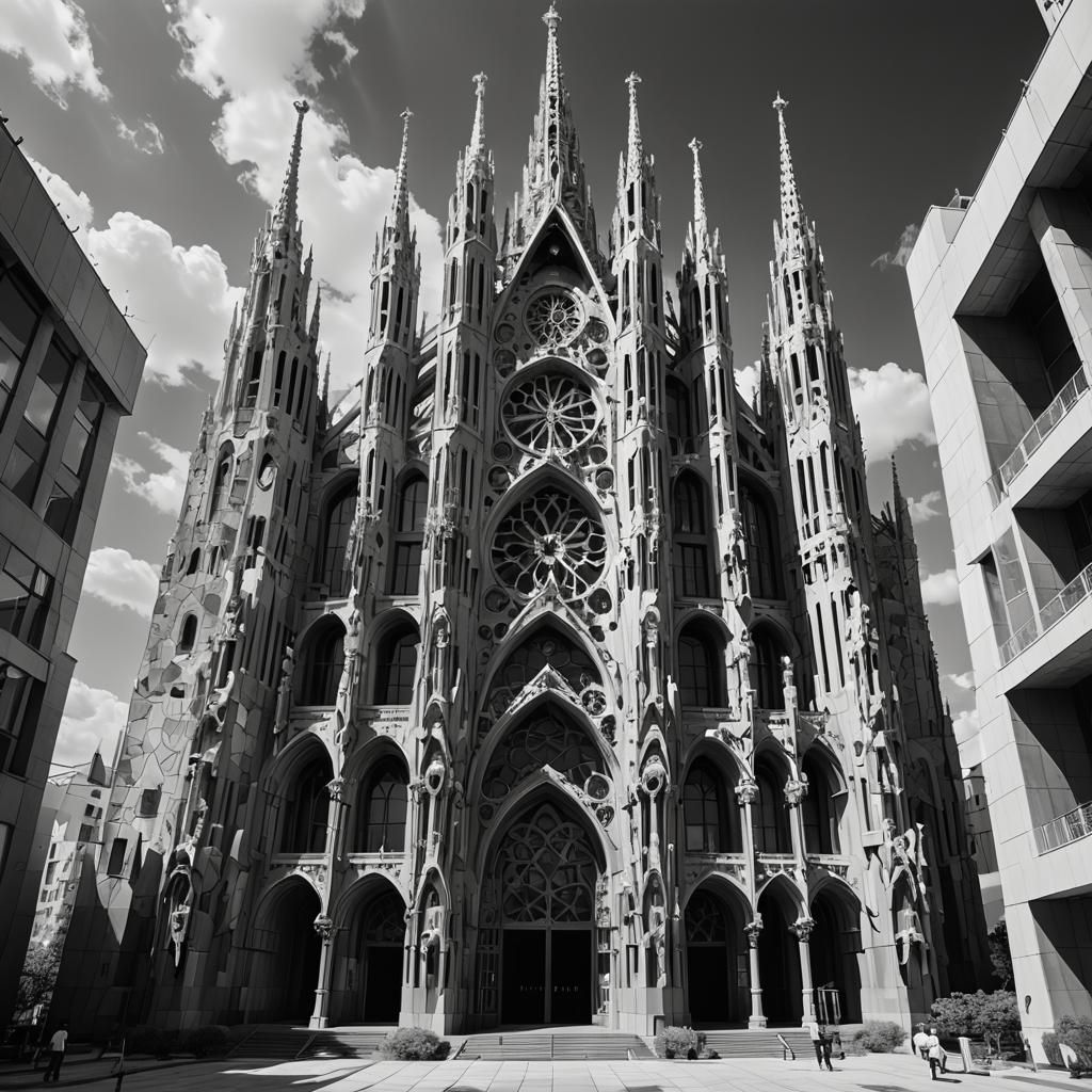 Ethereal Crystal Cathedral: Gaudí Meets Soviet Era