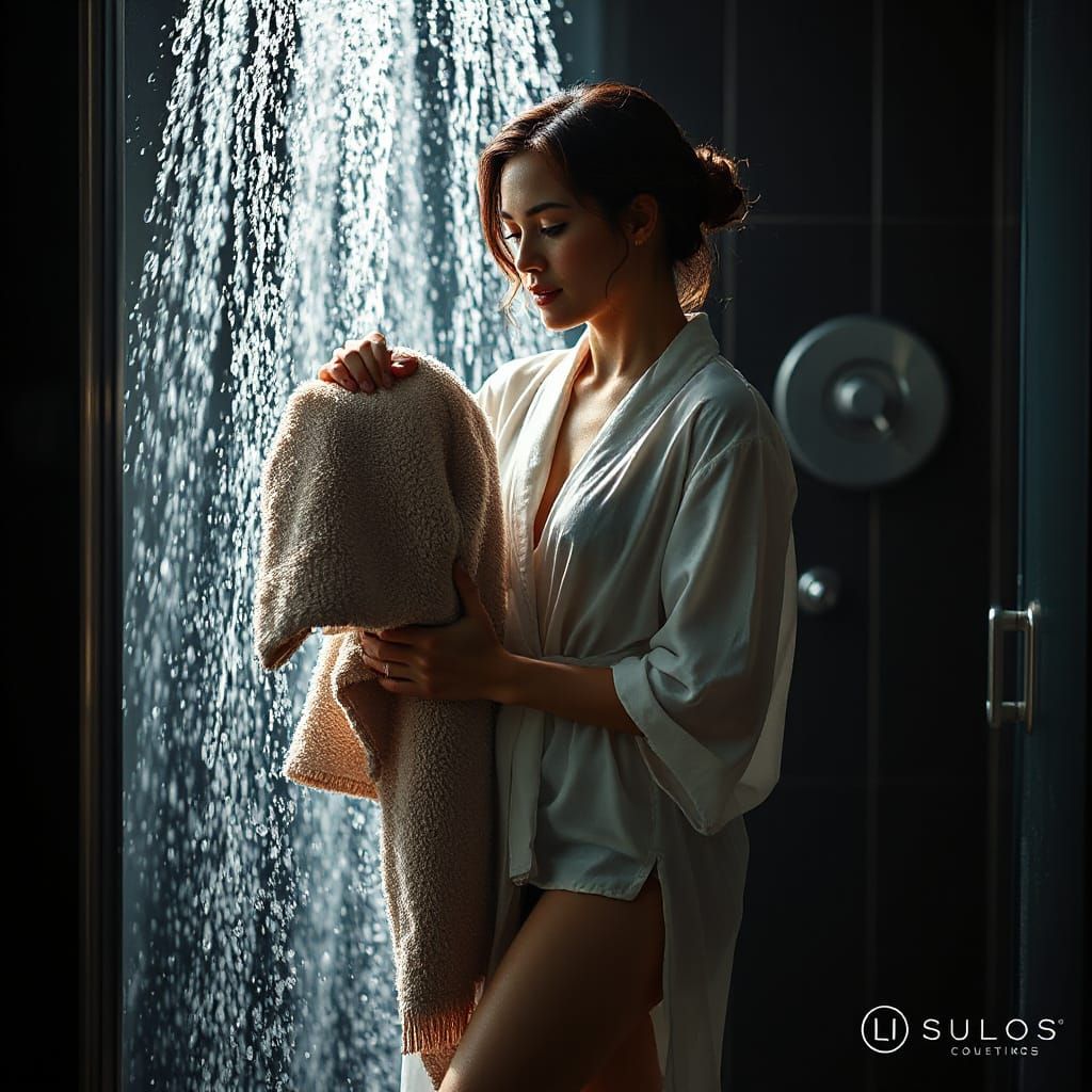 Sensual Ana De Armas Emerging from Shower