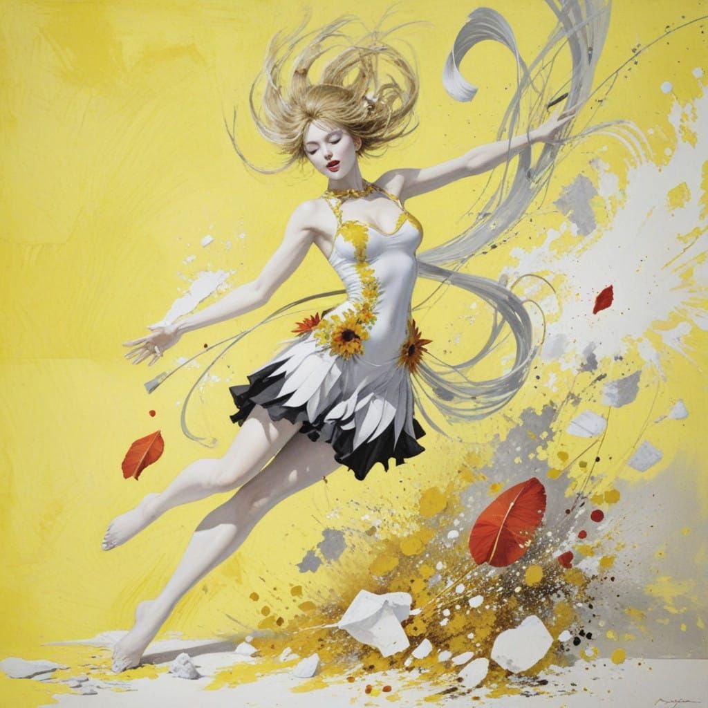 Vibrant Expression of Emotional Intensity in Digital Art