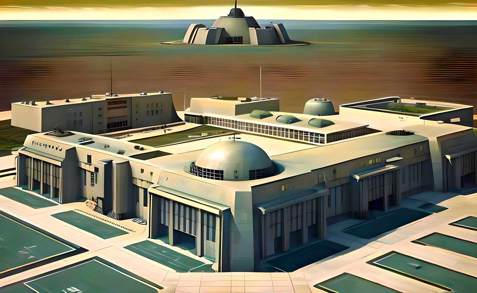 Art Deco Military Base Architecture