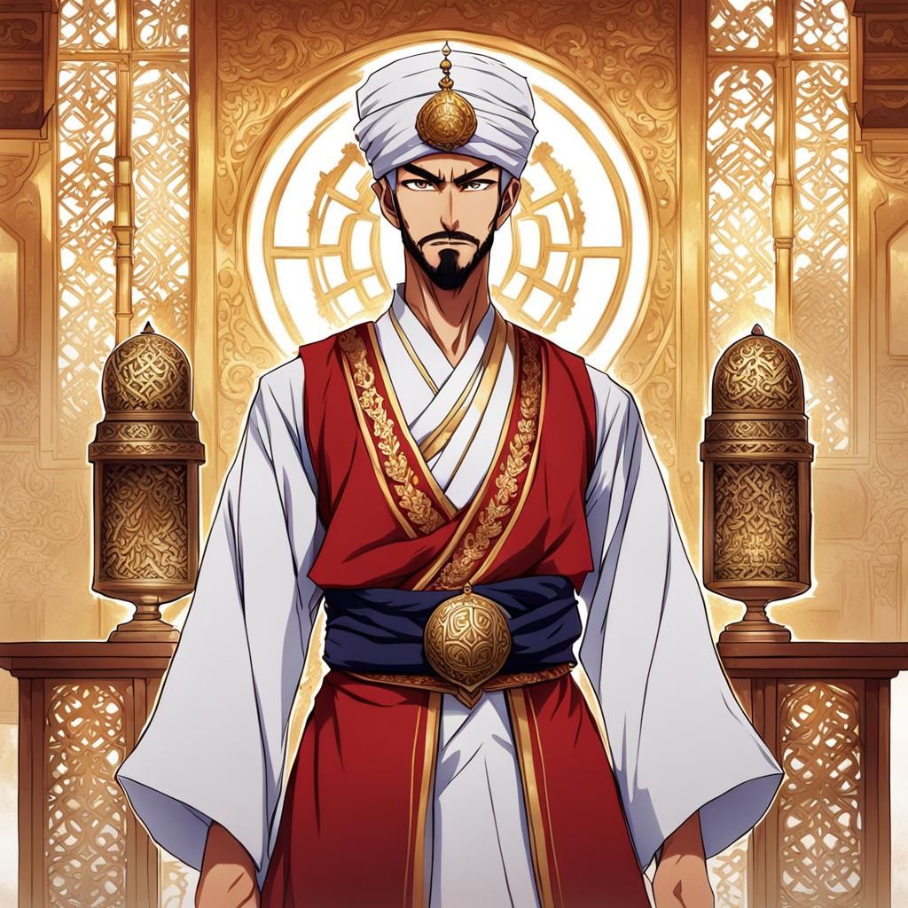 Oman Personified as Anime Character, Manga Style