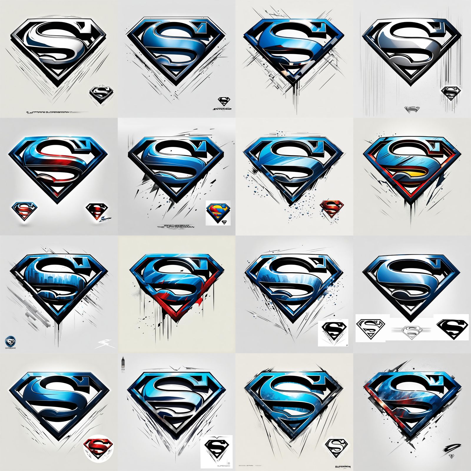 Superman Logo Concept Art: Modern Symbol