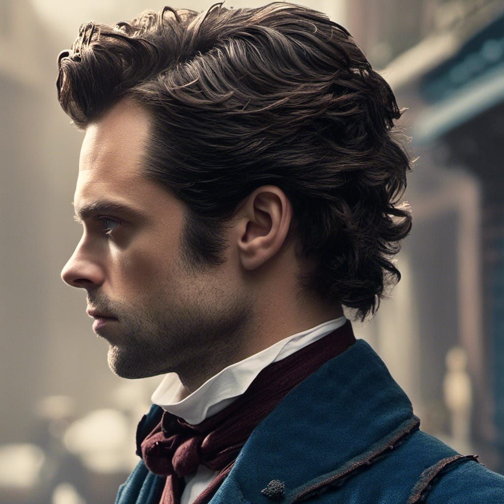 Victorian London Gentleman in a Detailed Street Scene