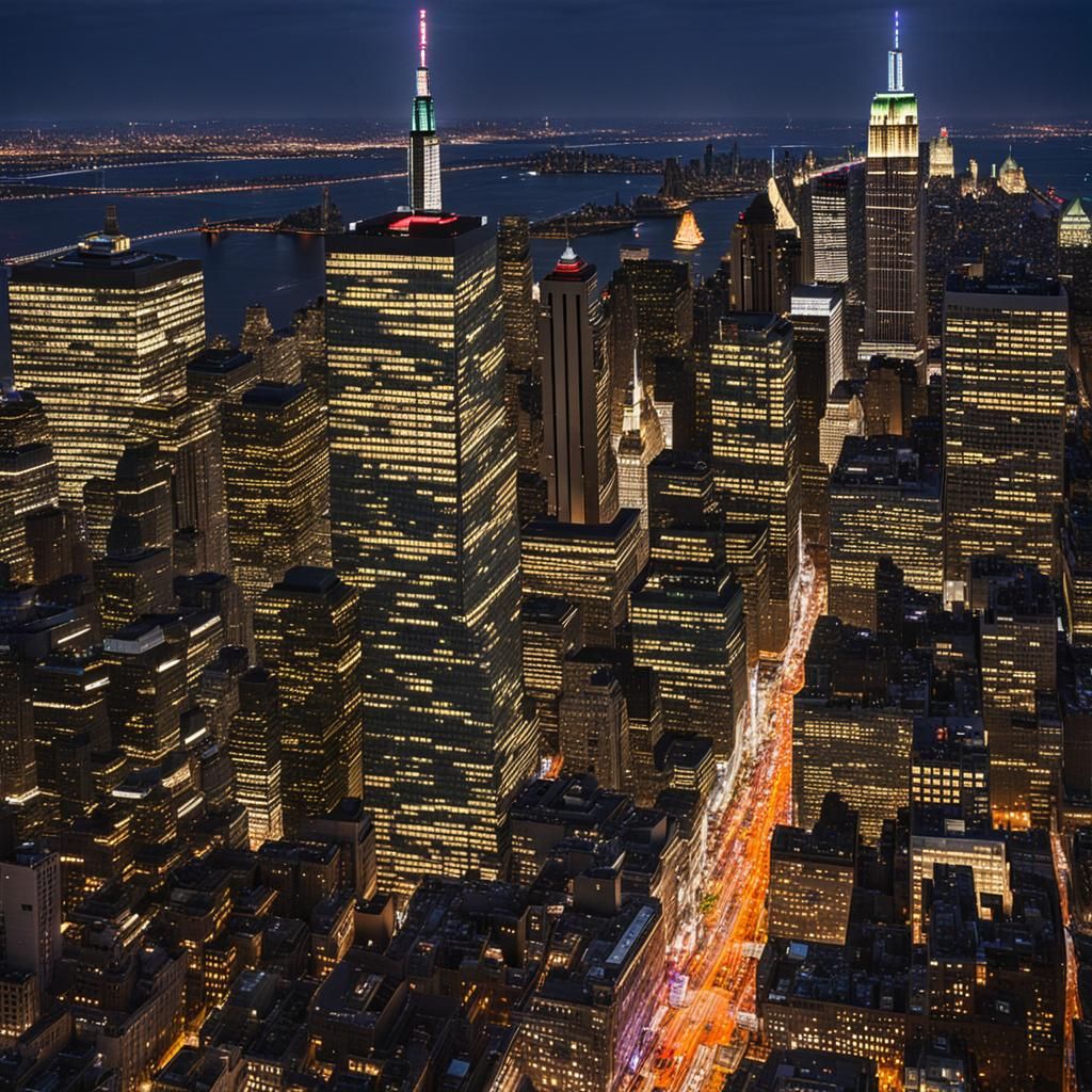 Simple AI Rendering of New York City